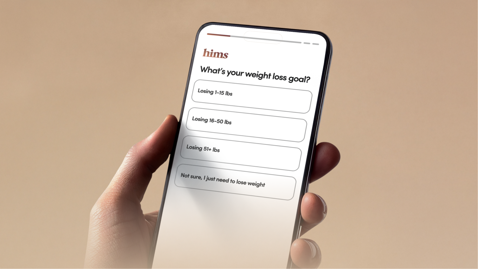 Health questionnaire on phone